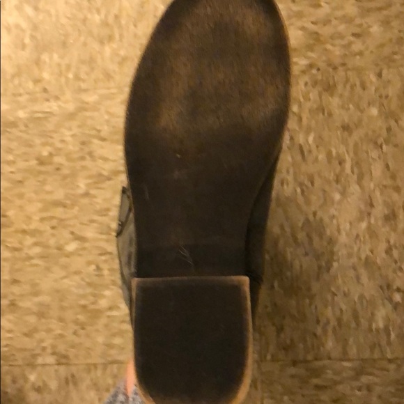 Suede knee high riding boots - Picture 3 of 4